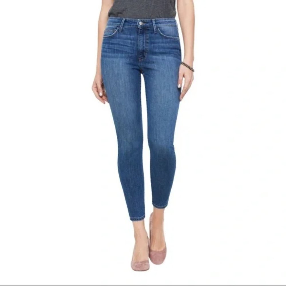 Sam Edelman The Stiletto high rise skinny ankle jeans SZ 26 Stretch denim blue